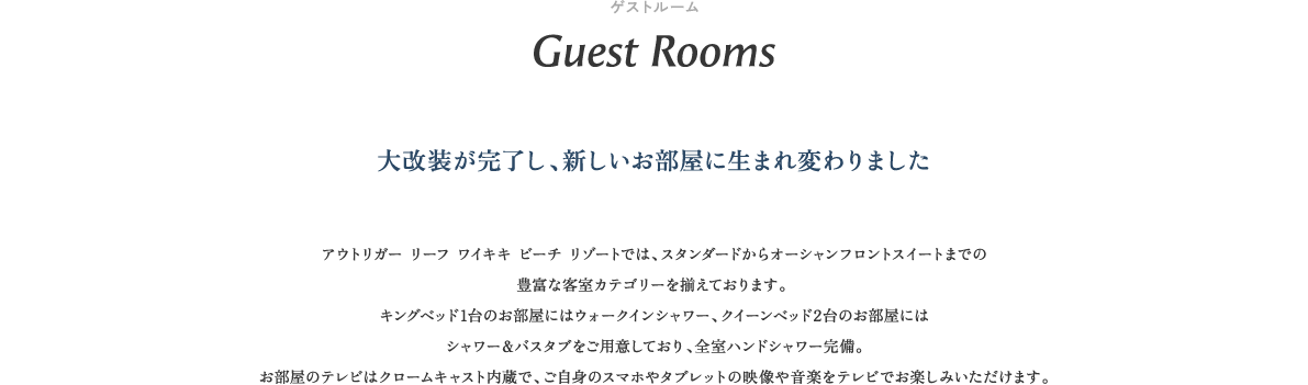 大改装が完了し、新しいお部屋に生まれ変わりました